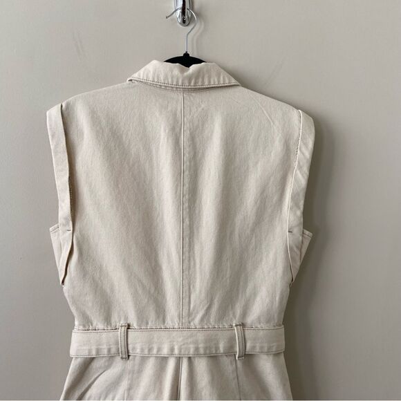 DYNAMITE-SLEEVELESS Denim 100% Cotton Romper - Picture 9 of 14